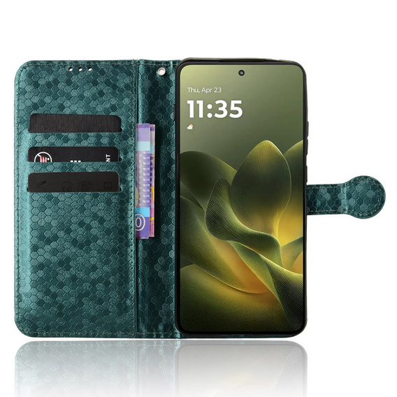 Θήκη με πτυσσόμενο κάλυμμα Wallet Rhombus για Motorola Edge 70