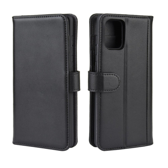 Θήκη με πτερύγιο για Samsung Galaxy A51, Leather Flexi Book, μαύρη