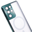 Μαγνητική θήκη MagSafe Dual Glass για Samsung Galaxy S21 Ultra, πράσινη
