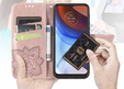 Θήκη με πτερύγιο για Oppo Reno 13 Pro, Butterfly, ροζ rose gold