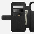 Θήκη Nomad για iPhone 17 Pro, Μοντέρνα δερμάτινη θήκη Folio, καφέ
