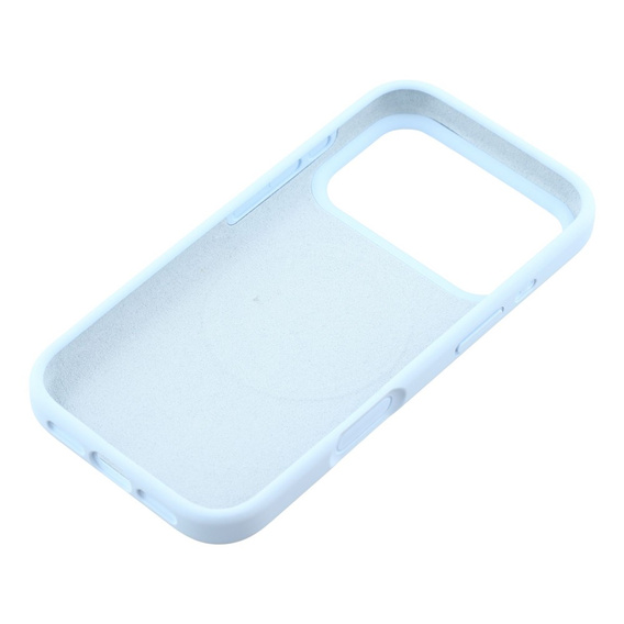 Θήκη σιλικόνης για iPhone 17 Pro, για MagSafe, αντικραδασμική, μπλε
