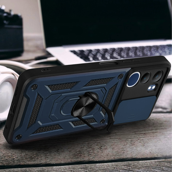 Θήκη για Vivo Y19s, CamShield Slide, μπλε
