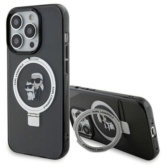 Θήκη Karl Lagerfeld Ring Stand Karl & Choupette MagSafe για iPhone 15 Pro