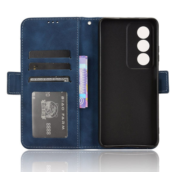 Θήκη με πτερύγιο για Oppo A80, Card Slot, σκούρο μπλε