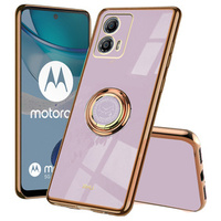 Θήκη για Motorola Moto G53 5G, Electro Ring, μωβ