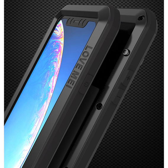 Love Mei Θήκη για iPhone 11, armored with glass, μαύρη