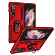 θωρακισμένη θήκη για Samsung Galaxy Z Fold3 5G, Nox Case Ring, κόκκινη