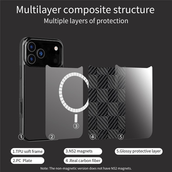 Θήκη από αραμιδική ίνα, με MagSafe για Apple iPhone 17 Pro