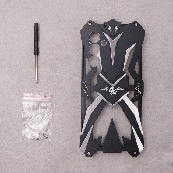 Θωρακισμένη θήκη για Samsung Galaxy S23, Aluminum Alloy, μαύρη