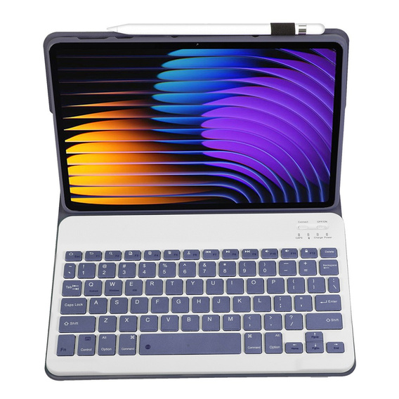 Θήκη με πληκτρολόγιο bluetooth για Xiaomi Pad 7 / 7 Pro, μωβ