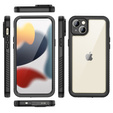 Αδιάβροχη θήκη IP68 για iPhone 15 Plus, Redpepper, μαύρη