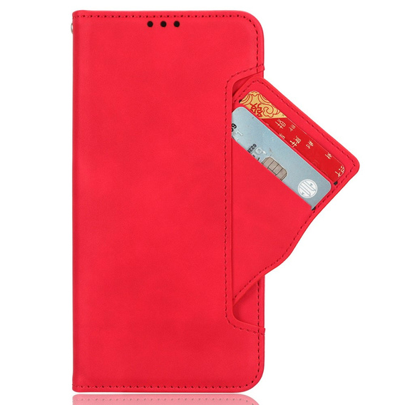 Θήκη με πτερύγιο για Samsung Galaxy A26, Card Slot, κόκκινη