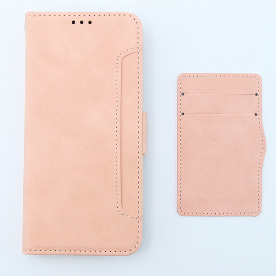 Θήκη με πτερύγιο για Xiaomi 13T / 13T Pro, Card Slot, ροζ