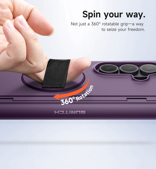 Θήκη Suritch με βάση 360° και ενσωματωμένη προστατευτική μεμβράνη οθόνης για Samsung Galaxy Z Fold7