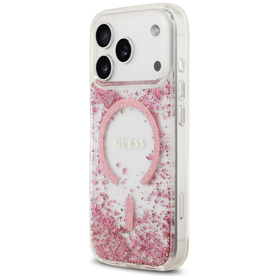 GUESS Resin Bottom Glitter MagSafe θήκη για iPhone 17 Pro