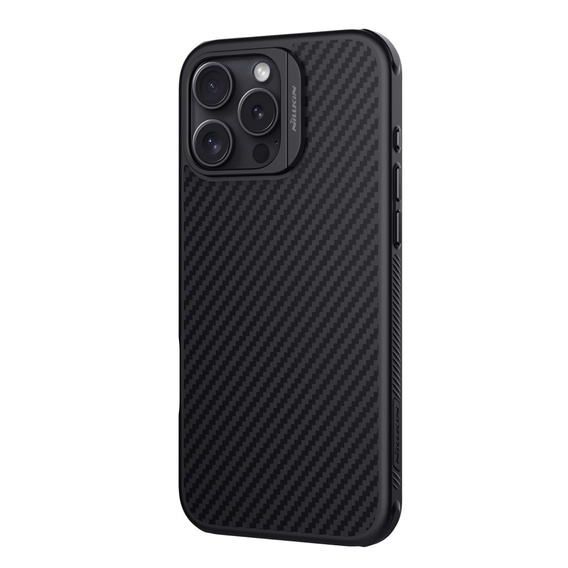 Θήκη για iPhone 16 Pro Max, θωρακισμένη Nillkin, Carbon Fiber, για Magsafe, μαύρη