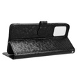 θήκη πτερύγιο για Motorola Moto G24 / G24 Power / G04, Wallet Rhombus, μαύρη