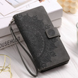 Θήκη με πτερύγιο για Xiaomi Redmi Note 13 Pro 4G / Xiaomi Redmi Note 14S / Xiaomi Poco M6 Pro 4G, Mandala, γκρι