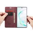 θήκη CASEME για Samsung Galaxy Note 10 Plus/5G, Leather Wallet Case, κόκκινη