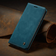 θήκη CASEME για Xiaomi Redmi Note 10 / 10S, Leather Wallet Case, πράσινη