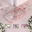 Θήκη για iPhone 16 Plus, Electro MagSafe, ροζ + Γυαλί για την οθόνη