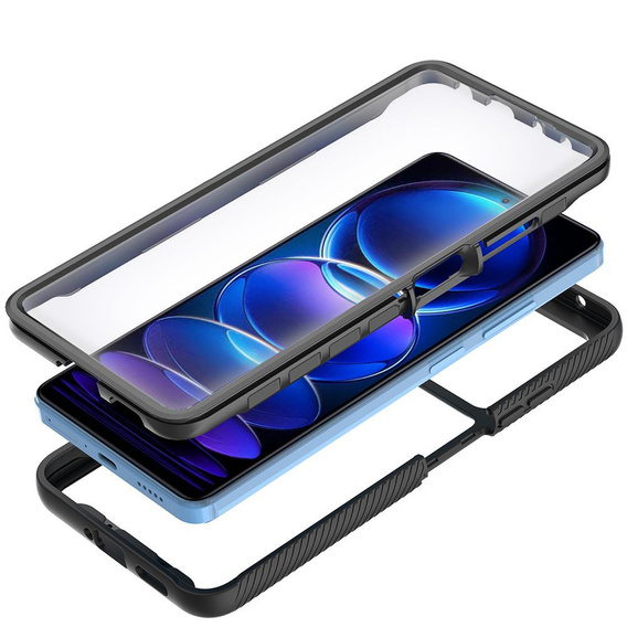 Θήκη για Xiaomi Redmi Note 12 Pro 5G / POCO X5 Pro 5G, Shockproof, με μεμβράνη, μαύρη