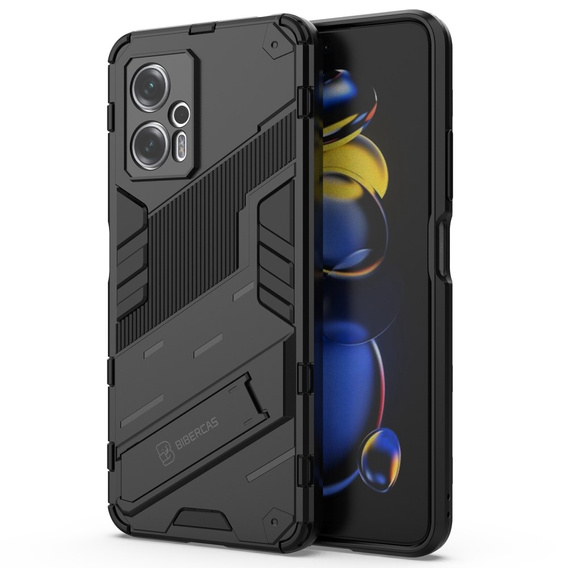 Θήκη για Xiaomi Poco X4 GT 5G, Military kickstand, μαύρη