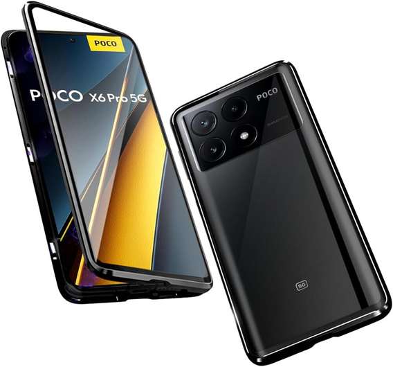 Θήκη για Xiaomi Poco F6 Pro, Frame Case, μαύρη