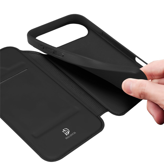 Θήκη Dux Ducis για iPhone Air, Skin Pro, με πτερύγιο, με υποδοχή για κάρτες, μαύρο