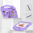 Παιδική θήκη για Samsung Galaxy Tab A7 Lite 8.7 T220/T225, Cute Patterns, με βάση, μωβ
