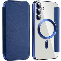 Θήκη με πτερύγιο για Samsung Galaxy S23 FE, RFID Wallet MagSafe CamShield, σκούρο μπλε