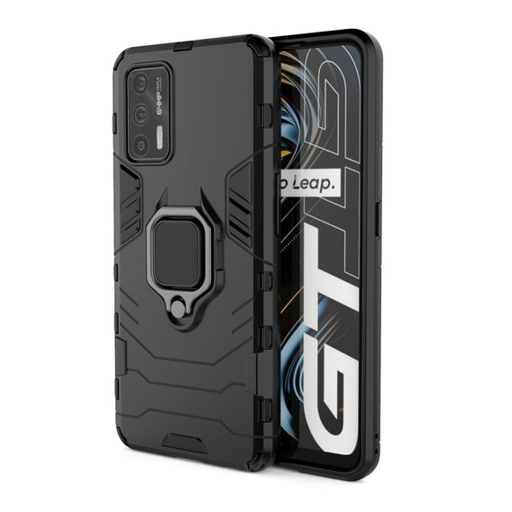 Θήκη για Realme GT 5G, Kickstand Ring, μαύρη