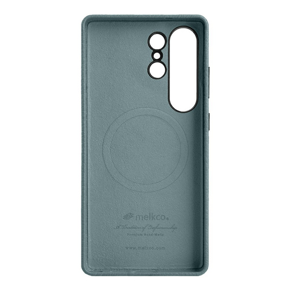 Θήκη MELKCO για Samsung Galaxy S25 Ultra, δερμάτινη, μπλε
