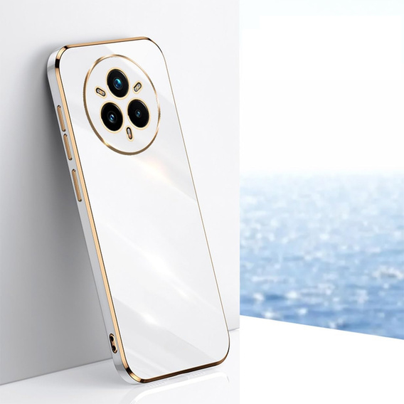 Θήκη για Realme 14 Pro+ 5G, Glamour CamShield, λευκή