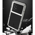 Love Mei Θήκη για Samsung Galaxy A53 5G, armored with glass, ασημένια