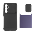 Θήκη για Samsung Galaxy S24, ERBORD CamProtect Slide Camera, μωβ