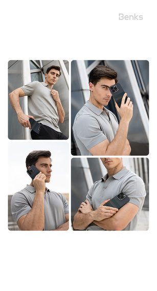 Θήκη BENKS Kevlar Magnetic Armor Pro Aurora 600D B062 για MagSafe για iPhone 15 Pro Max