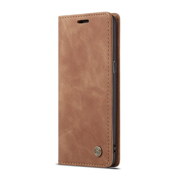 θήκη CASEME για Samsung Galaxy S8, Leather Wallet Case, καφέ