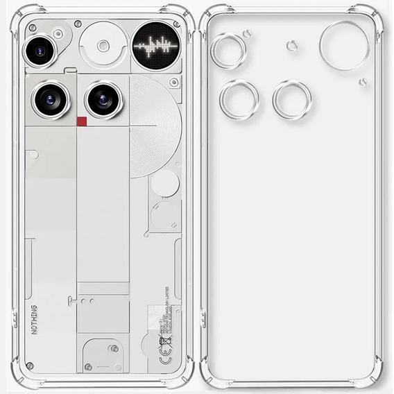 Θήκη για Nothing Phone 3 5G, Dropproof, διαφανής