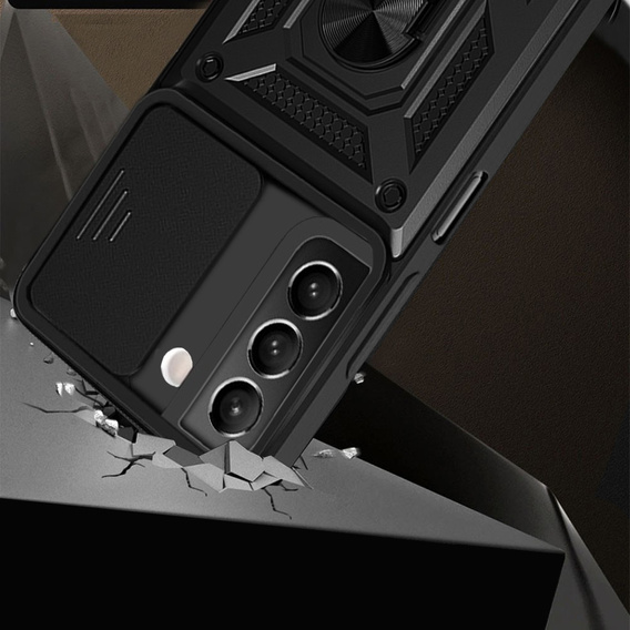 Θήκη για Samsung Galaxy S22 5G, CamShield Slide, μαύρο