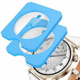 2x ERBORD μετριασμένο γυαλί για Huawei Watch GT 5 41mm, με πλαίσιο τοποθέτησης