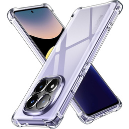 Θήκη για Xiaomi Redmi Note 14 Pro+ 5G, Erbord Dropproof, διαφανής + γυαλί