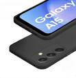 Θήκη για Samsung Galaxy A15, σιλικόνη Lite, μαύρη + γυαλί 9H