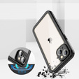 Αδιάβροχη θήκη IP68 για iPhone 15 Plus, Redpepper, μαύρη