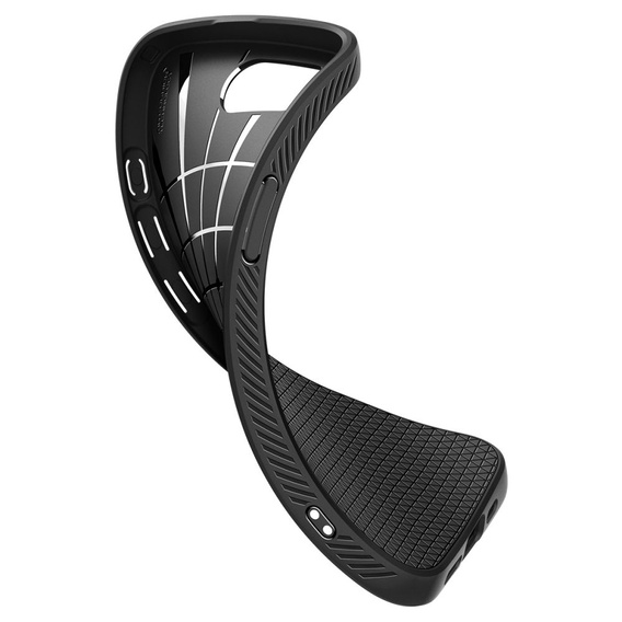 θήκη Spigen για iPhone 16E, Liquid Air, μαύρο + μετριασμένο γυαλί 9H