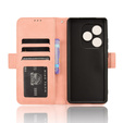 Θήκη με πτερύγιο για Realme GT 6 / 6T, Card Slot, ροζ