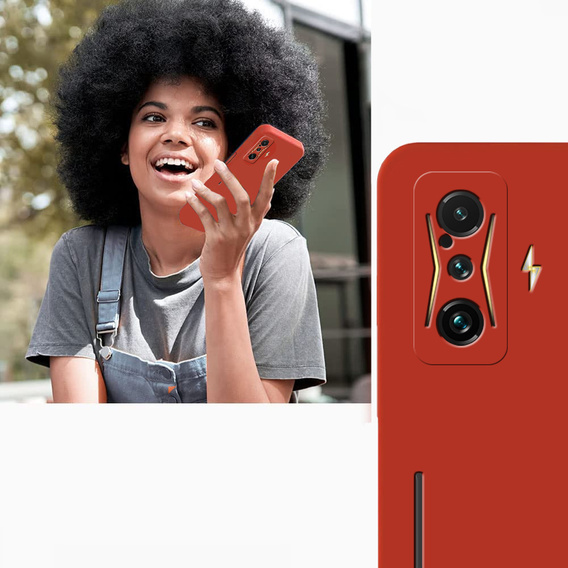 Θήκη για Xiaomi POCO F4 GT, Silicone Lite, κόκκινη