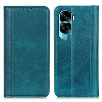 Θήκη για Honor 90 Lite 5G, Wallet Litchi Leather, πράσινη