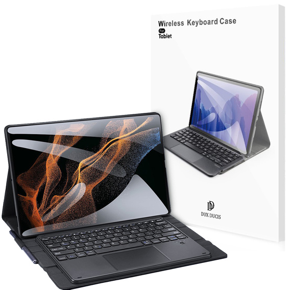 Θήκη + πληκτρολόγιο Samsung Galaxy Tab S8 Ultra, Dux Ducis Magnetic, μαύρη